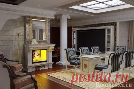 Греческий стиль в интерьере - свежий и красивый дизайн Греческий стиль в интерьере - колоннады, скульптуры, росписи на стенах - все это послужило подспорьем для создания дизайна в античной манере.