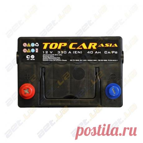 Автомобильный аккумулятор TOP CAR Asia 40Ah JL+ 330A (тонкая клемма) - цена от AET.UA