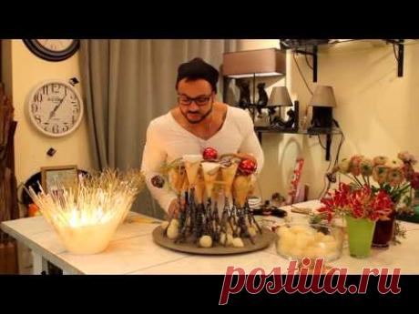 Уроки флористики Славы Роска. Мастер-класс: новогодняя композиция.