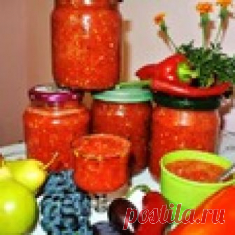 Сырая аджика "Огненная" Кулинарный рецепт