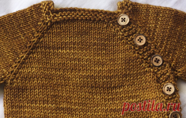 Вязаный комбинезон для новорожденного - схема вязания спицами детского комбинезончика