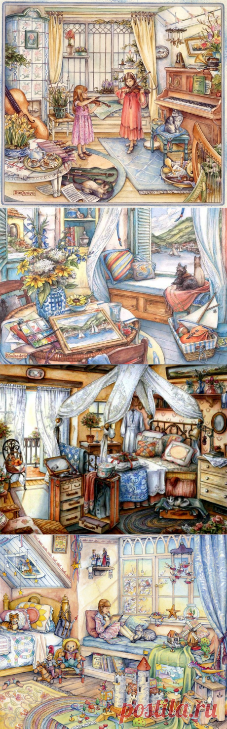 Уютные картины. Художник-иллюстратор Jacobs Kim.