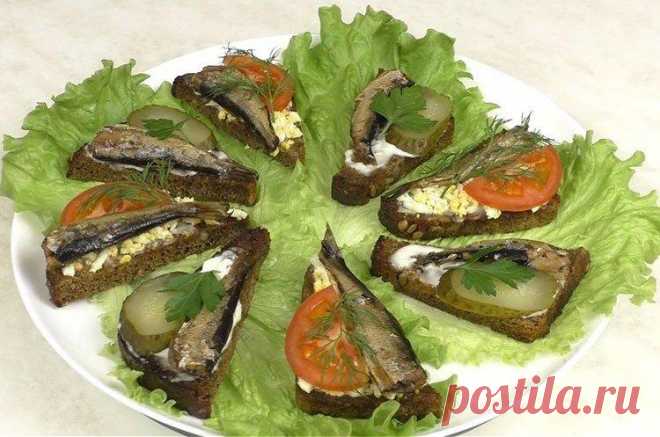 Бутерброды со шпротами - 12 вкусных рецептов пошагово (с фото)