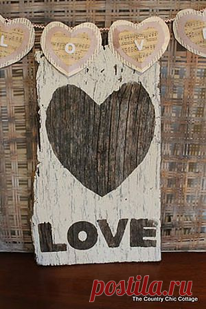 Rustic LOVE Sign | FaveCrafts.com