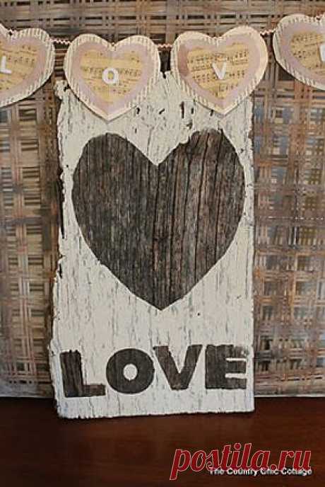 Rustic LOVE Sign | FaveCrafts.com