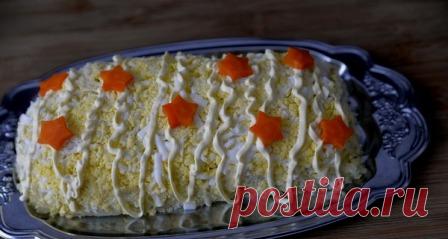 Салат в виде рулета