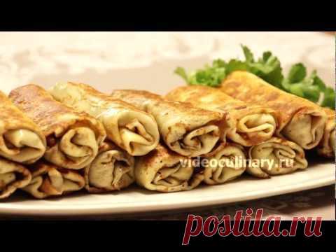 Блинчики с грибами - Рецепт Бабушки Эммы