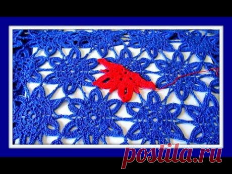 Как связать половинку мотива. How to connect half a motive.