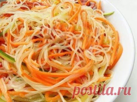 Как приготовить фунчоза по-корейски - рецепт, ингридиенты и фотографии