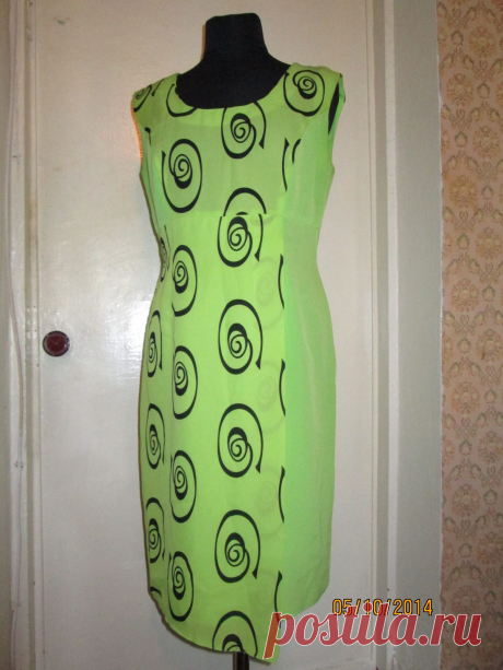 летнее платье(мусс креп 2 цвета)