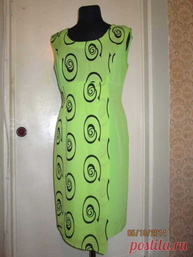 летнее платье(мусс креп 2 цвета)