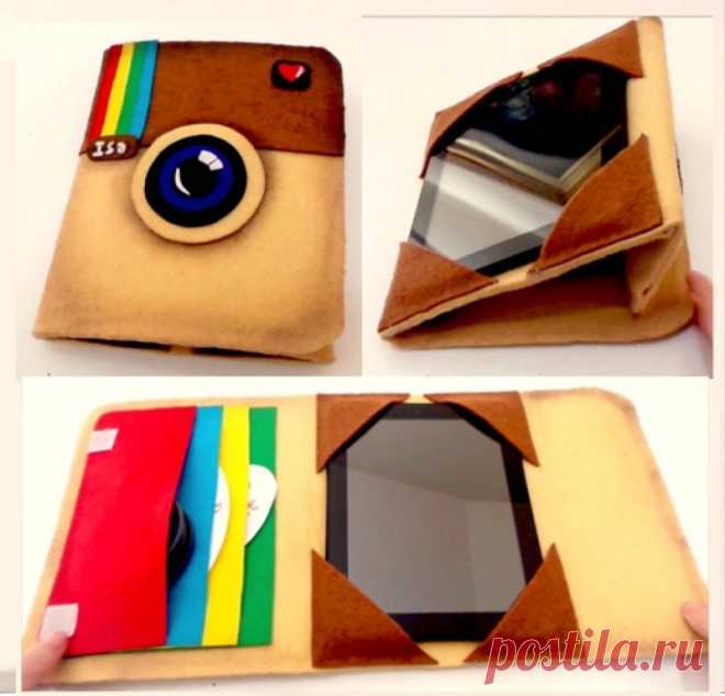Haz tu propia funda vintage para tablet o ipad inspirada en el logo de Instagram | Manualidades