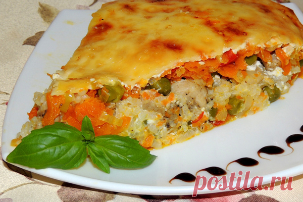 Запеканка с курицей и овощами | Любимые рецепты