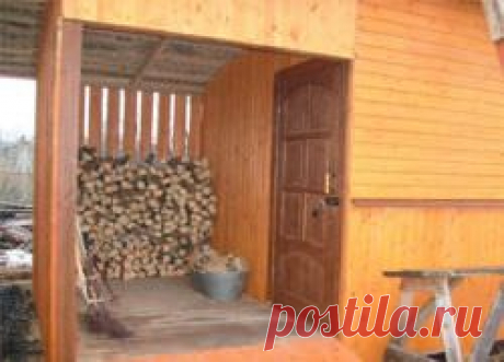 Как быстро и недорого построить дровник на даче