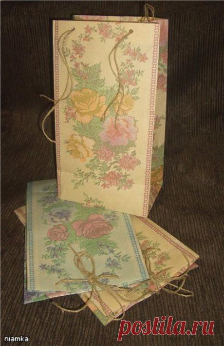 Делаем крафт-пакеты. Мастер-класс