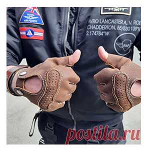 Выкройка «Беспалые перчатки»/Pattern PDF leather men&#8217;s fingerless gloves &#8212; SteampunkRUS96