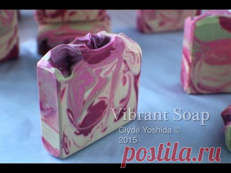 Making and Cutting Passion Power Cold Process Soap
