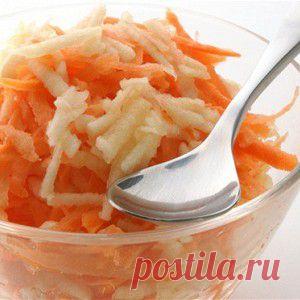 Салат из моркови и яблок с орехами рецепт – вегетарианская еда: салаты