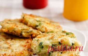 Кабачковые котлеты с сыром и зеленью