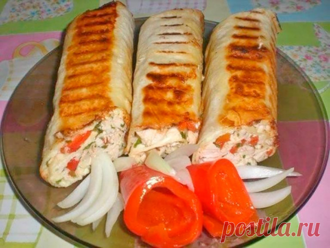 Хрустящие РУЛЕТЫ из лаваша с куриной начинкой и яйцом Любимый перекус моей семьи!