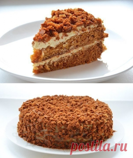 Пышный медовик