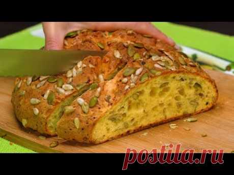 5 мин! УДИВИТЕЛЬНО ПРОСТОЙ РЕЦЕПТ ВКУСНОГО ХЛЕБА! БЕЗ дрожжей | Кулинарим с Таней