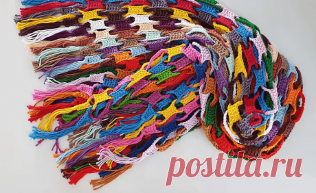 Элементарное вязание с 3D эффектом: шикарные эксклюзивные вещи из остатков пряжи