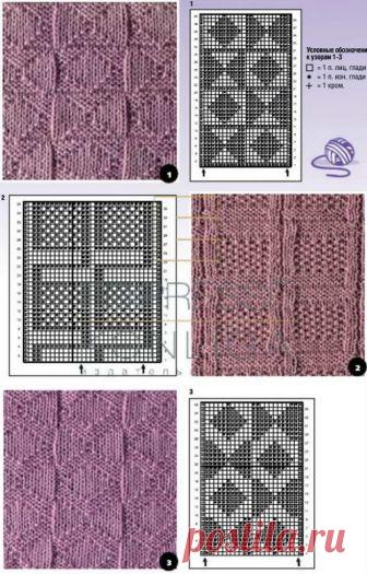 Узоры из лицевых и изнаночных петель: потрясающее разнообразие