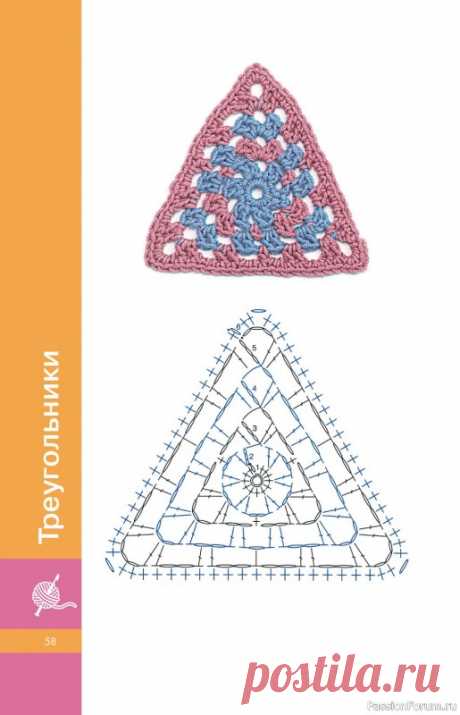 Вязаные проекты в книге «Мотивы крючком. Квадраты, круги, треугольники и многоугольники» | Журналы