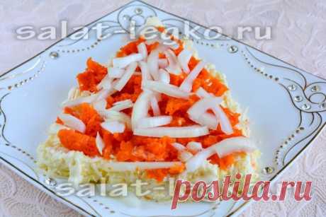 Салат &quot;Елочка&quot; на Новый год с киви: рецепт с фото