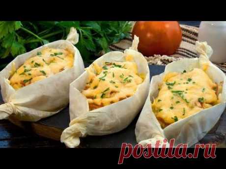Оригинальная подача и чистая посуда. КАРТОФЕЛЬ, ЗАПЕЧЁННЫЙ С КУРИЦЕЙ