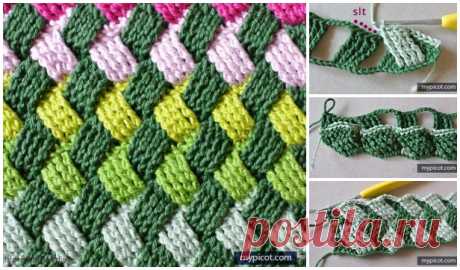 Crochet Basket Weave Stitch Free Crochet Pattern