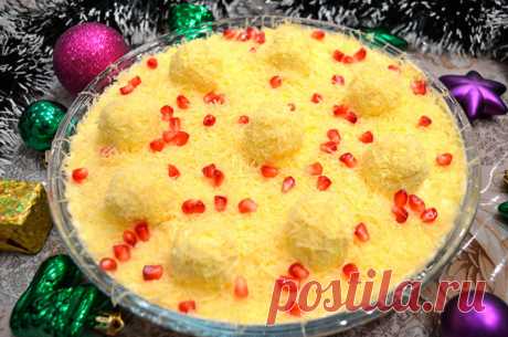 Очаровательный салат «Снежные сугробы»: на новогодний стол ...