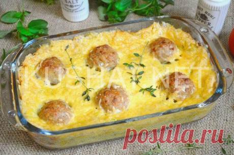 Кабачковая запеканка с фрикадельками. Пошаговый рецепт с фото - Кушать нет