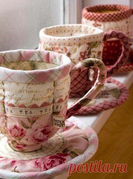 Текстильная посуда для чайных пакетиков. Выкройки - Для уюта в доме