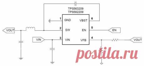 TPS562209 и TPS563209 – эффективные 17V 2A/3A DC-DC регуляторы от TI.
Компактный корпус SOT-23 и минимальное количество требуемых внешних компонентов позволяют минимизировать занимаемую преобразователем площадь на печатной плате.