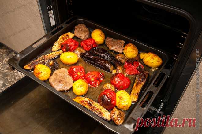 Овощи в духовке запеченные целиком - Povarenok.net