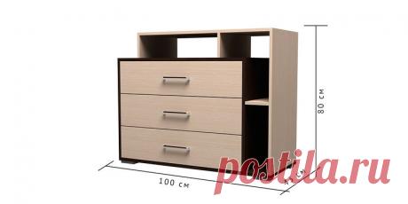 Купить комод Медея 3 ящ. (венге/дуб белфорт) в интернет-магазине HomeMe по цене 3 990 рублей в Москве
