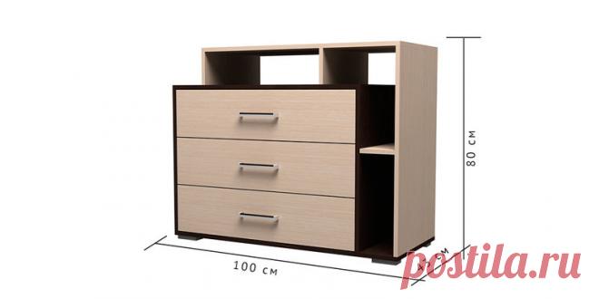 Купить комод Медея 3 ящ. (венге/дуб белфорт) в интернет-магазине HomeMe по цене 3 990 рублей в Москве
