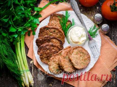 Оладьи из куриной печени с рисовой мукой