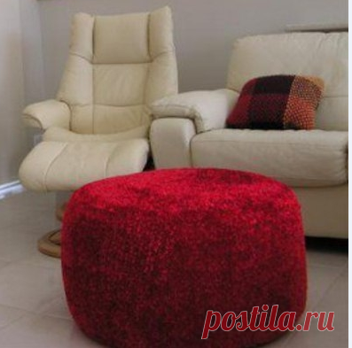 МК Пуфик для дачи своими руками