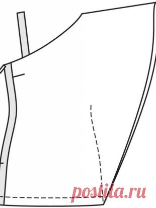 Туника асимметричного кроя - выкройка № 104 из журнала 6/2013 Burda – выкройки туник на Burdastyle.ru