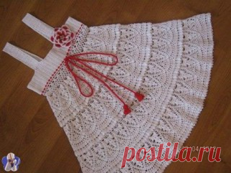 Сарафан для девочки крючком