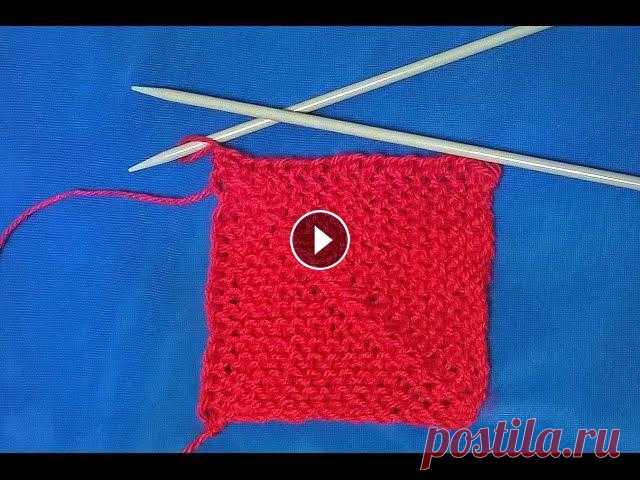 Мастер класс: пэчворк спицами, квадрат.pattern spokes.Muster Speichen Учимся вязать - легко и доступно....