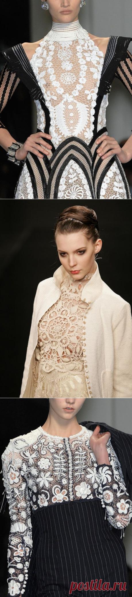 Ирландское кружево и модельеры