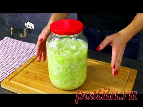 Квашеная капуста из банки, готова за 7 дней! Полный витаминов, натуральных пробиотиков и лекарств!
