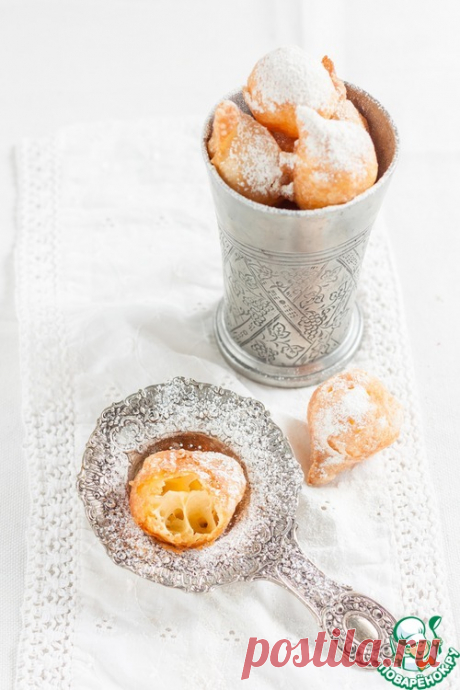 Французские заварные пончики &quot;Пе-де-нонн&quot; - кулинарный рецепт