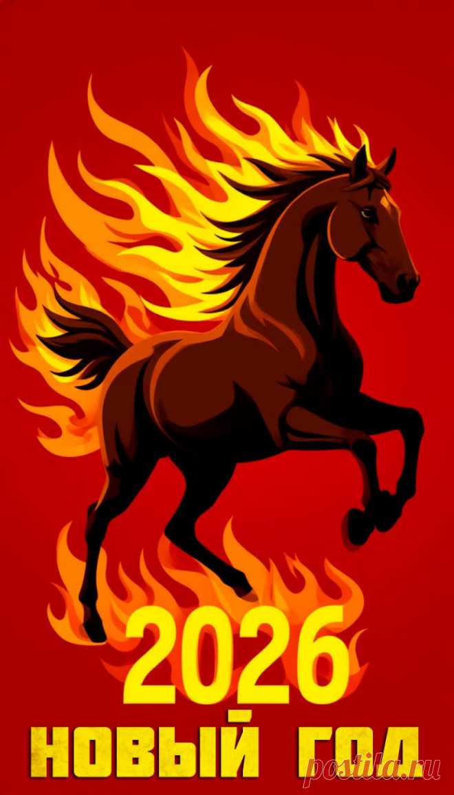 открытки с наступающим новым годом 2026