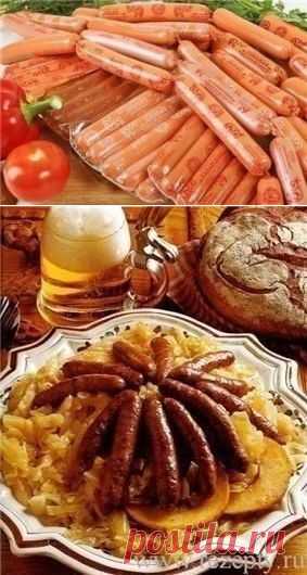 Вкусные блюда с сосисками