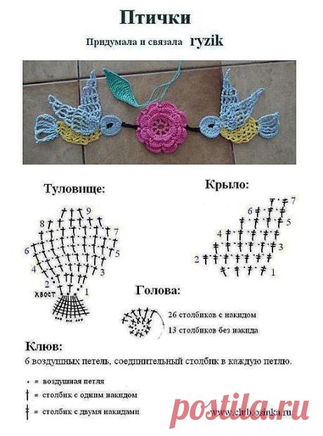 вязанная аппликация.